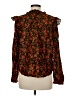 Gap Floral Black Long Sleeve Blouse Size M - photo 2