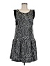 Ella Moss Graphic Silver Casual Dress Size M - photo 1