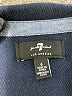 7 For All Mankind Solid Blue Short Sleeve Button-Down Shirt Size 6 - photo 3