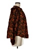 Gap Floral Black Long Sleeve Blouse Size M - photo 4