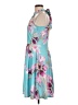 Ouges Floral Teal Cocktail Dress Size L - photo 5