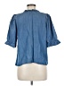 Draper James 100% Lyocell Blue Short Sleeve Blouse Size M - photo 2