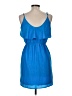 BCBGeneration 100% Polyester Solid Blue Casual Dress Size M - photo 2