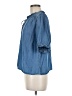 Draper James 100% Lyocell Blue Short Sleeve Blouse Size M - photo 5