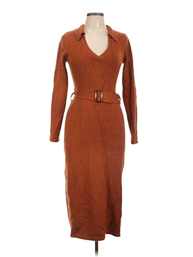 Pre-owned Gilli Casual Dress In Brown