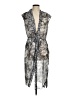 Marc Jacobs 100% Silk Paisley Gray Cocktail Dress Size 2 - photo 1
