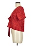 Shein 100% Polyester Red Short Sleeve Blouse Size 6 - photo 5