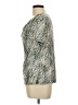 S. Levine Metallic Silver Short Sleeve Top Size L - photo 5