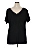 Honeyme Black Short Sleeve Top Size XL - photo 2