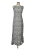 Old Navy 100% Rayon Animal Print Silver Casual Dress Size L - photo 1