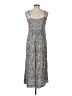 Old Navy 100% Rayon Animal Print Silver Casual Dress Size L - photo 2