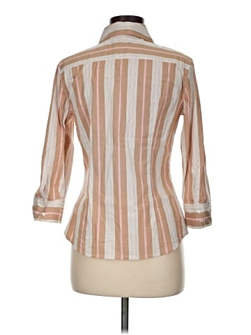 Express Design Studio 3/4 Sleeve Button-Down Shirt (view 2)