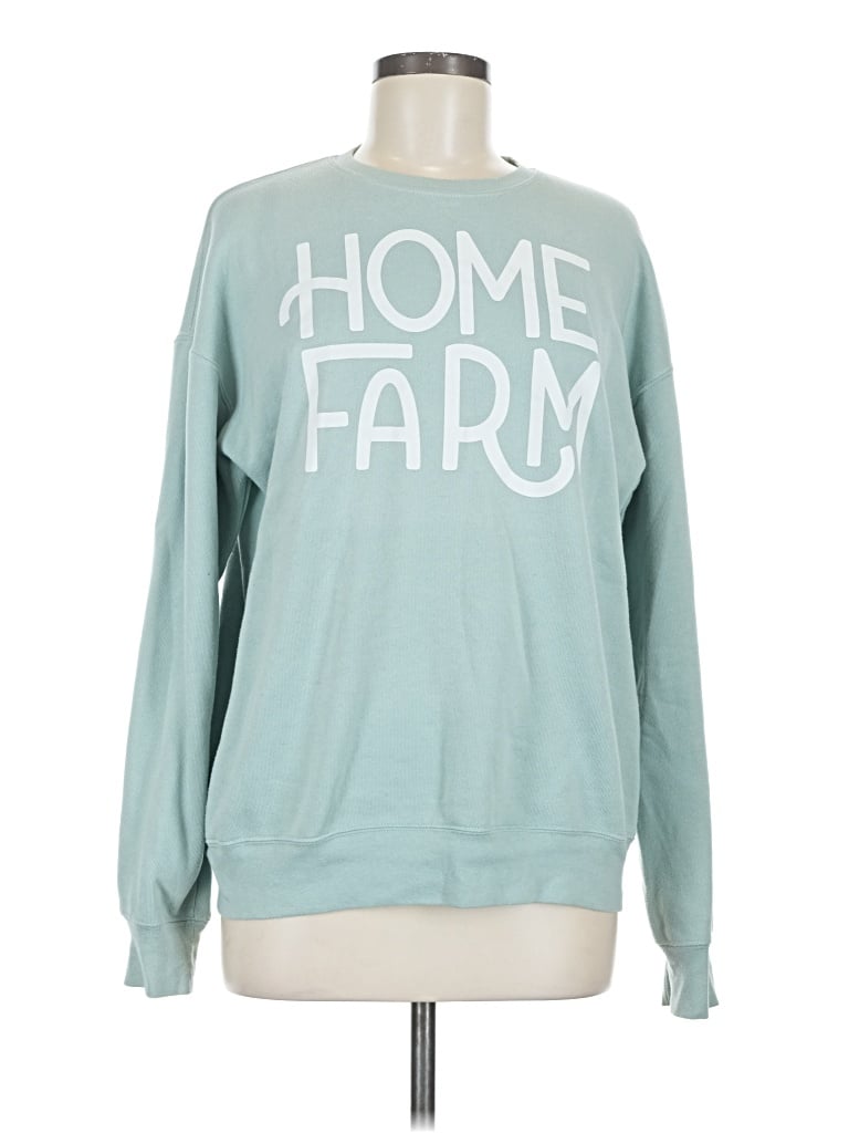 Pre-owned Bella+canvas Sweatshirt In Teal