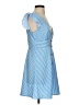 Shein 100% Polyester Stripes Blue Casual Dress Size 4 - photo 4