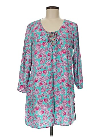 Caribbean Joe 3/4 Sleeve Blouse (view 1)