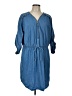 Speed Control 100% Cotton Blue Casual Dress Size L (estimated) - photo 1
