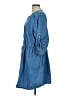 Speed Control 100% Cotton Blue Casual Dress Size L (estimated) - photo 5