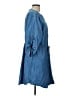 Speed Control 100% Cotton Blue Casual Dress Size L (estimated) - photo 4