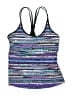 Mossimo Print Purple Swimsuit Top Size L - photo 1
