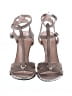 Stuart Weitzman 100% Leather Silver Gray Sandals Size 9 - photo 2
