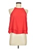 Tyche 100% Polyester Red Sleeveless Blouse Size M - photo 1