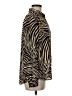 H&M 100% Polyester Animal Print Brown Long Sleeve Blouse Size 6 - photo 4