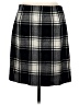 Talbots Plaid Black Wool Skirt Size 6 - photo 2