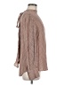 Zara Houndstooth Brown Long Sleeve Blouse Size M - photo 4