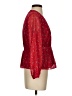 Madewell 100% Polyester Red 3/4 Sleeve Blouse Size XS - photo 4