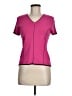 Finity Pink Short Sleeve Blouse Size M - photo 1
