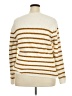 Chic Happens 100% Polyester Stripes Ivory Pullover Sweater Size 2X (estimated) - photo 2