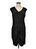 French Connection 100% Polyester Chevron-herringbone Gray Cocktail Dress Size 4 - photo 1