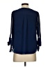 Naked Zebra 100% Polyester Blue 3/4 Sleeve Blouse Size S - photo 2