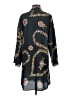 ModCloth 100% Recycled Polyester Black Kimono Size XS - photo 2