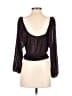 Free People Black 3/4 Sleeve Blouse Size S - photo 2