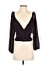 Free People Black 3/4 Sleeve Blouse Size S - photo 1