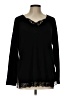 Melissa Paige Black Long Sleeve Top Size L - photo 1