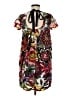 Max&Co. Print Gray Yellow Casual Dress Size M (estimated) - photo 2