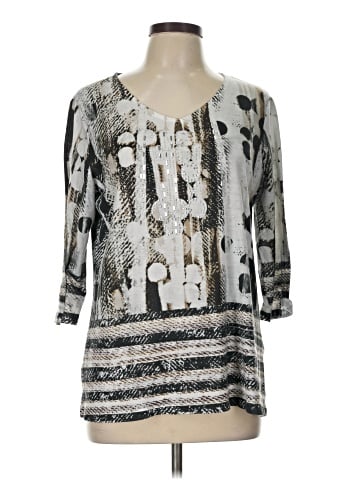 Christopher & Banks 3/4 Sleeve Blouse (view 1)
