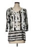 Christopher & Banks Silver 3/4 Sleeve Blouse Size L - photo 1