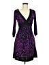 Ruby Rox Animal Print Purple Cocktail Dress Size M - photo 1