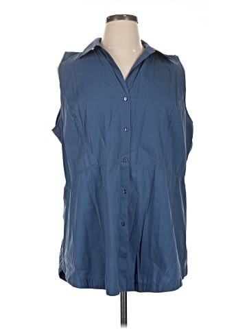 Lafayette 148 New York Sleeveless Button-Down Shirt (view 1)