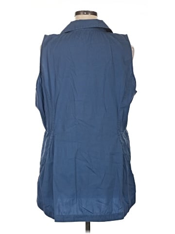 Lafayette 148 New York Sleeveless Button-Down Shirt (view 2)