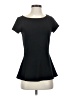 Halogen Black Short Sleeve Top Size XS - photo 1