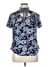 Adrienne Vittadini Blue Short Sleeve Blouse Size 1X - photo 1