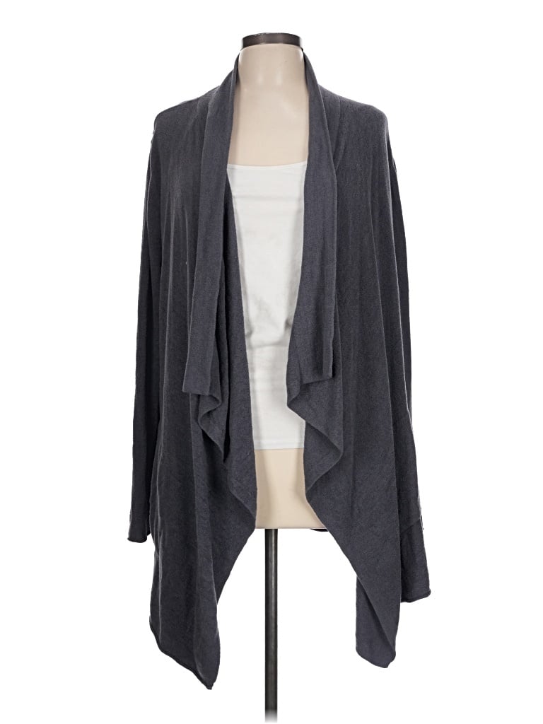 Pre-owned Barefoot Dreams Cardigan Sweater In Gray
