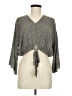 Millibon 100% Rayon Gray 3/4 Sleeve Blouse Size M - photo 1