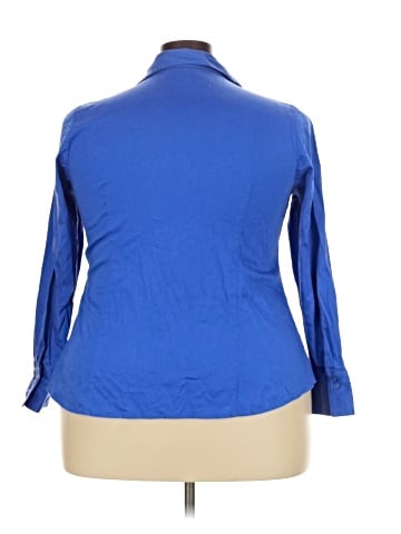 Lane Bryant 3/4 Sleeve Button-Down Shirt (view 2)
