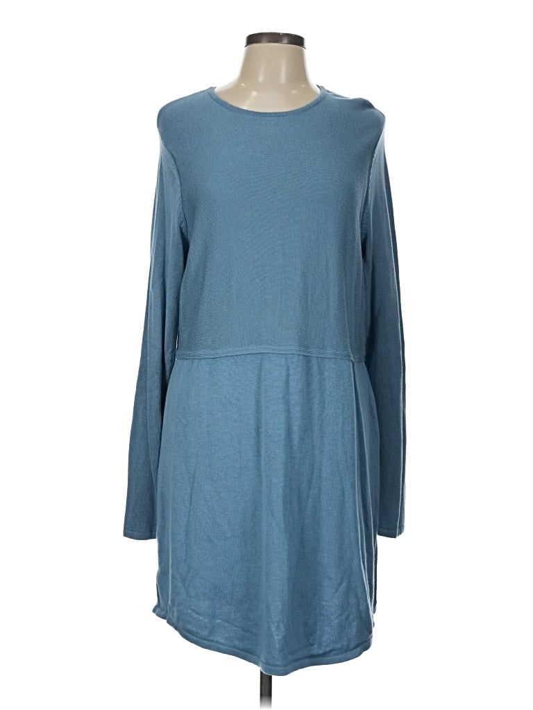 Pre-owned Jjill Casual Dress In Blue