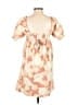 Faherty 100% Cotton Floral Orange Casual Dress Size S - photo 2